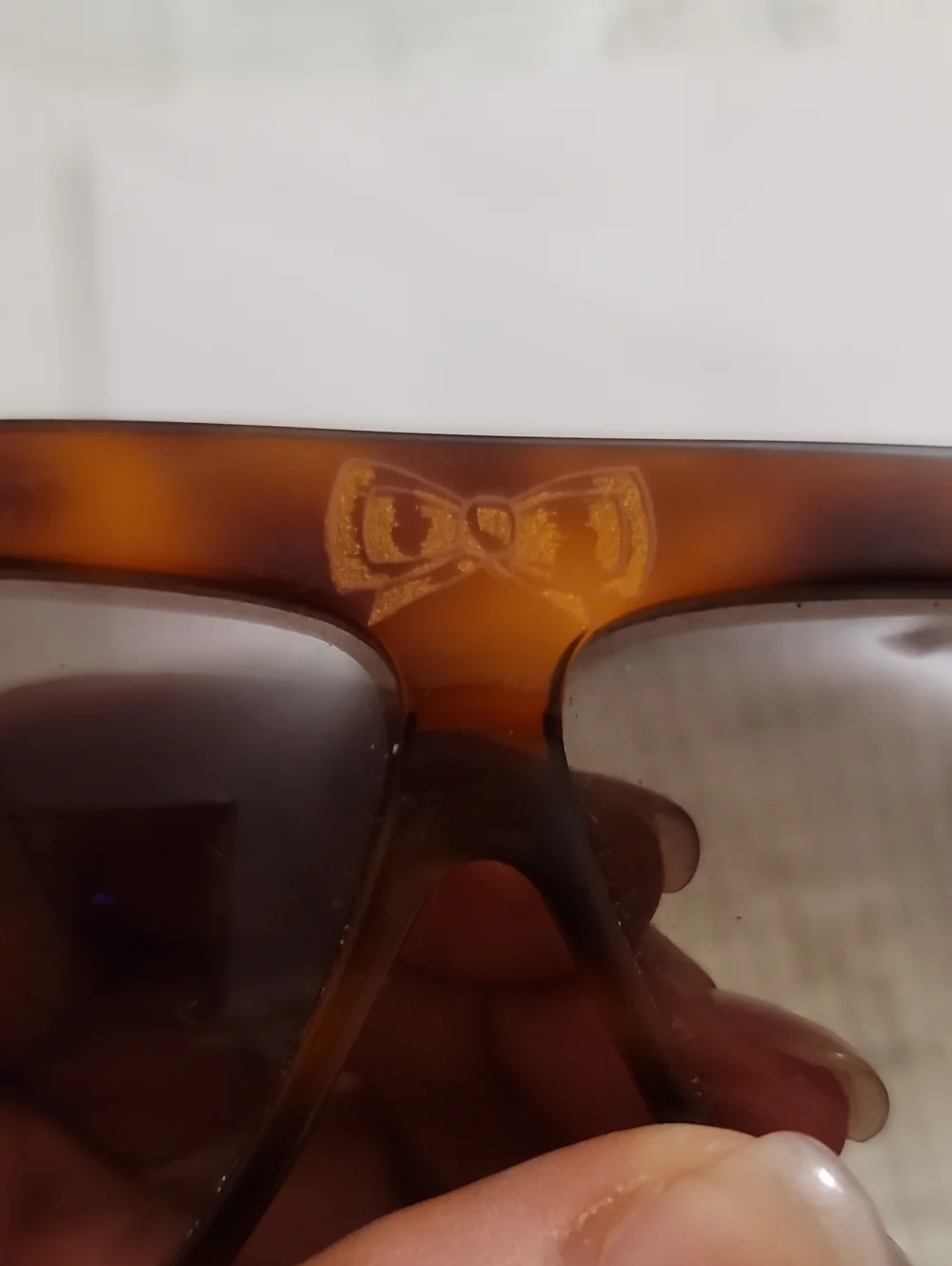 Vintage Laura Biagiotti Oversized 1980s Tortoise Shell Sunglasses With Bow